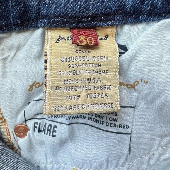 7 For All Mankind ''A'' Pocket wide and flare leg Casual Blue Denim Jean…Size 30 - Picture 4 of 12